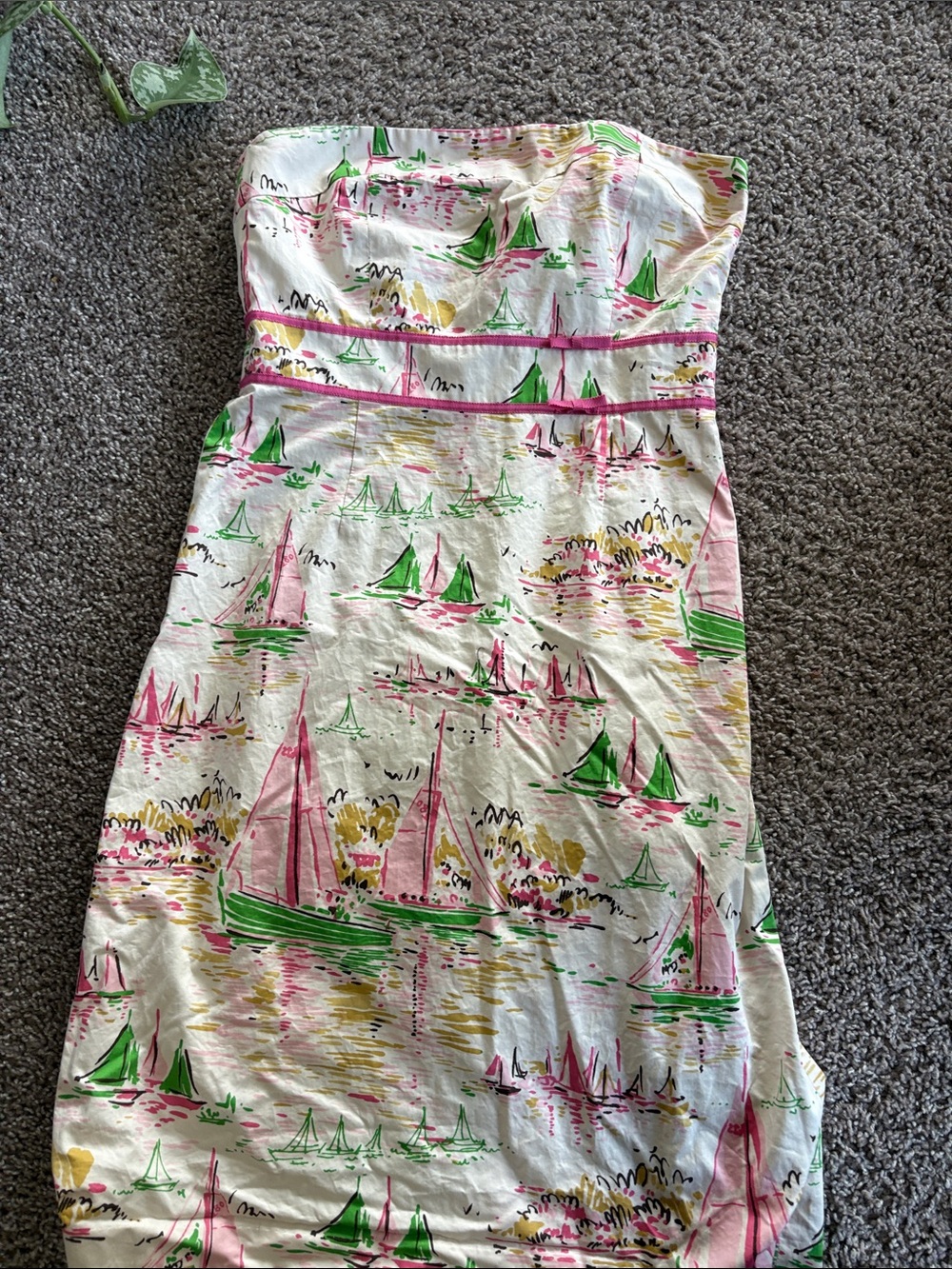 J.Crew Tie-front cotton poplin dress in Ratti® regatta print Abstract Print
